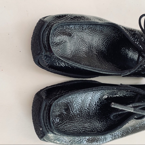 🆕JOE SANCHEZ black patent leather moccasin sz 7 - Picture 5 of 8